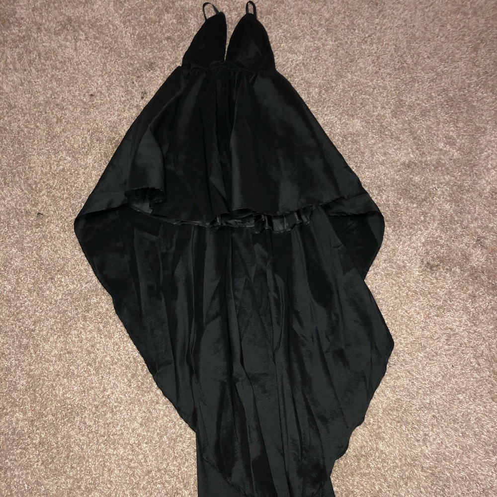 High low spaghetti strap dress